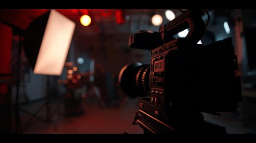 Cinematic view of the interview set where unreleased real estate protocol intel is recorded.